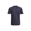 Under Armour Letter Print Bull Round Neck Short Sleeve T-Shirt Men T-Shirts Navy-Blue 1373745-558