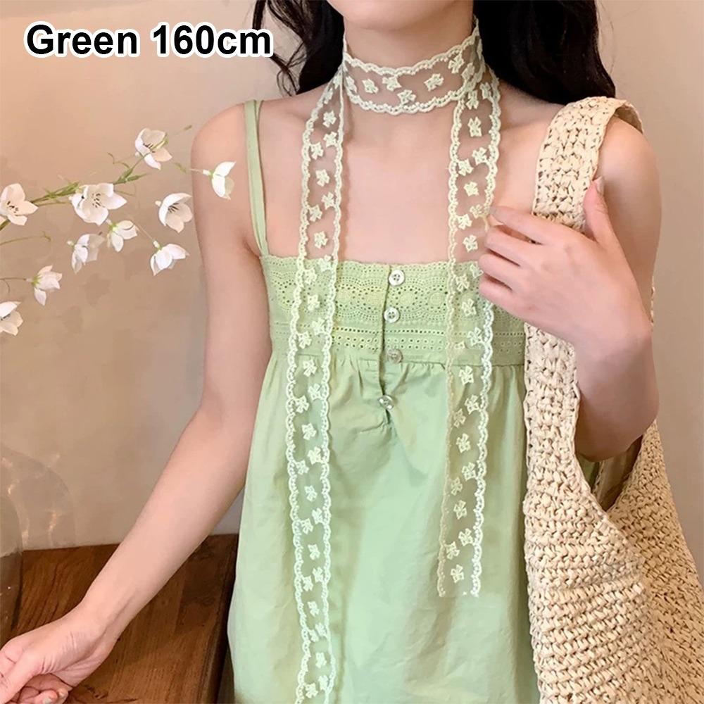 1Pcs Long Ribbon Head Scarf White Bowknot Hairband Kerchief New Hair Scarf  Summer Headwear