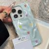 Laser IMD Silicone Phone Case For iPhone 17 Pro 16 11 15 14 12 13 Pro Max Plus Shockproof Luxury Love Heart Candy Color Cover