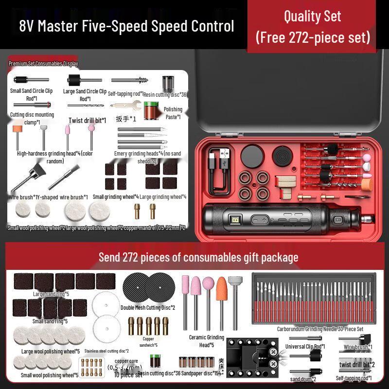 Kit de Ferramenta Rotativa sem Fio Aaruidun Plugue CN (adaptador incluso)