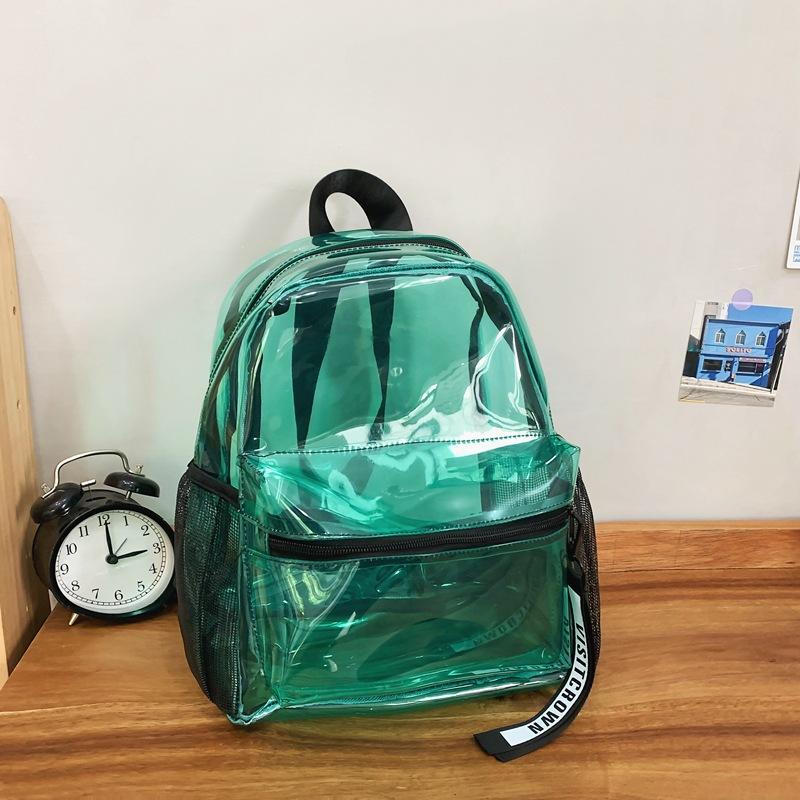 Schultasche wasserdicht transparent Gelee Rucksack Damen 1011 neuer Campus große Kapazität Schüler Schultasche personalisiert vielseitiger Rucksack