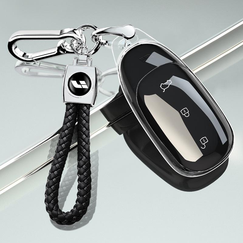 High-End Protective Transparent Key Case for Li Auto L9, L8, L7, and ONE Car Keys.