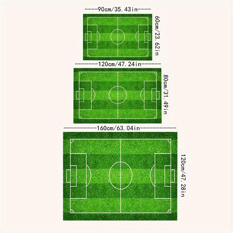Non-slip Floor Mat, Football Court Pattern Carpet, Suitable For Bedroom Living Room Bathroom Office Home Decoration