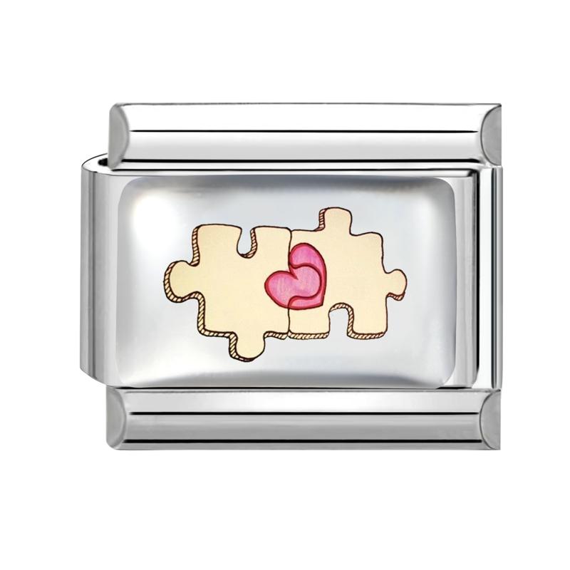 New Lovely Heart Envelope Rose Butterfly Cherry Charm Links Fit 9mm Italian Bracelet Women Men Making DIY Jewelry Gifts