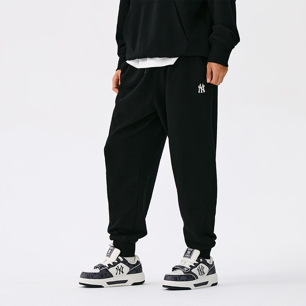 New MLB New York Yankees Basic Collection 25FW Casual Pants Unisex Standard Black 3APTB0154-50BKS