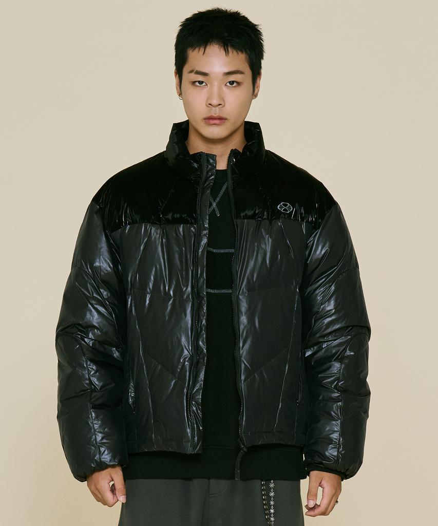 NONTYPE Paneled Slice Down Jacket (Black)