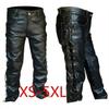 2019 Wish Lace-up High Waist PU Leather Pants - Solid Color, Trendy European & American Style