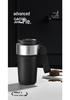 8th Gen 232g Stainless Steel Insulated Coffee Cup with Lanyard Straw, Portable for Car & Outdoor Use