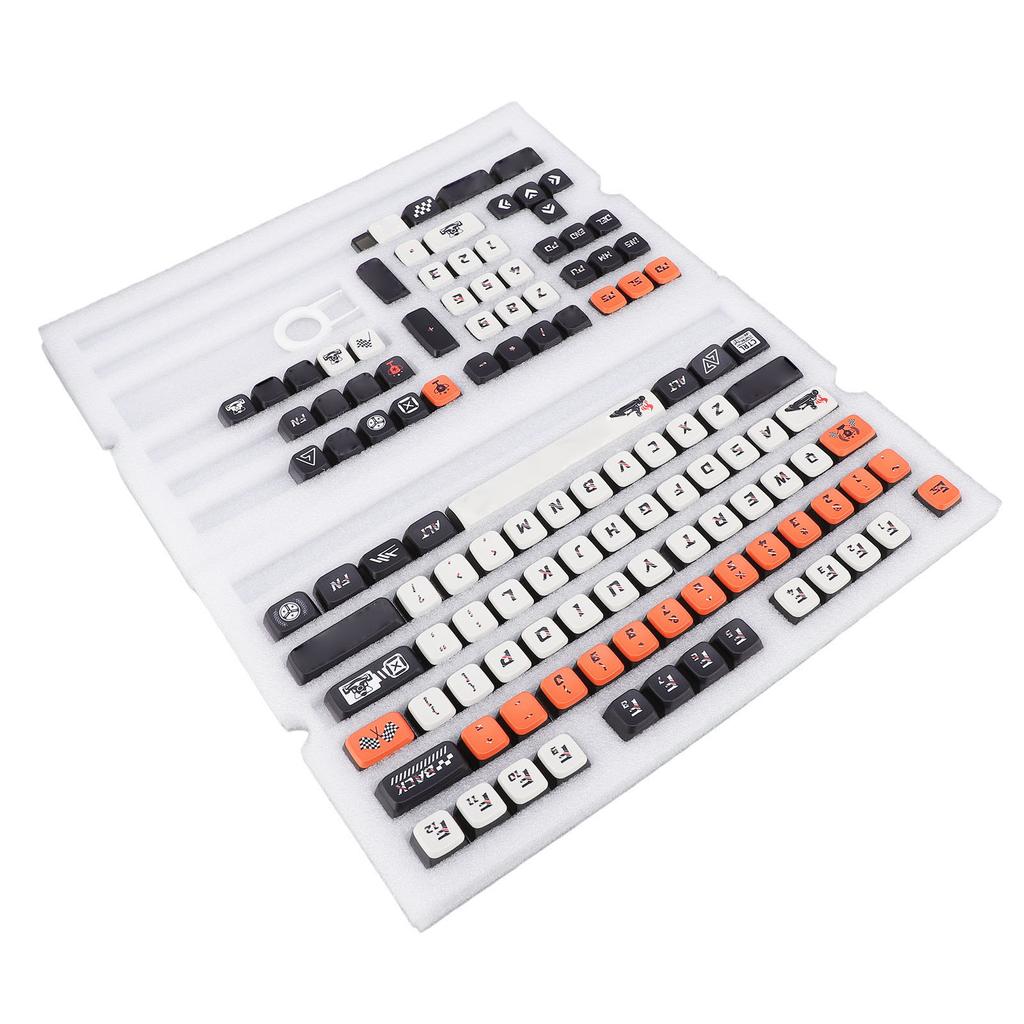 122 Keys Pudding Keycap Set Colorfast Dye Sublimation PBT for MSA Profile Keycaps for Mechanical