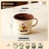 Retro Ceramic Cartoon Milk Cup - Family & Kids Breakfast Mug