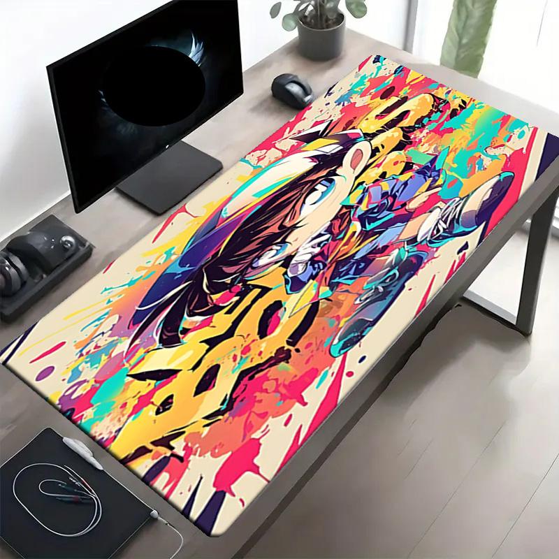 Detective Conan Print Mouse Pad, Anti‑Slip Desktop keyboard Mat, for PC Laptop Gaming Working Daily Use, Cool Festival Surprise Gift
