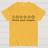 Choose Your Weapon Cotton Summer Casual Cool Loose T-Shirt