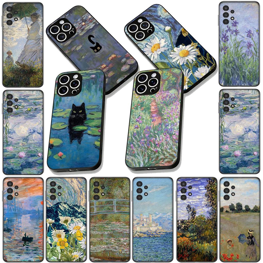Cover for Apple iPhone 13 12 Mini XS 11 Pro Max 7 8 Plus + XR SE 2022 2020 SE3 Phone Case Claude Monet Impressionism Painter