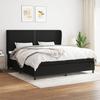 VidaXL Bed Slatted Base with Mattress, Upholstered Bed with Headboard, Double Bed, Adult Bedroom Bed, Modern, 3127911