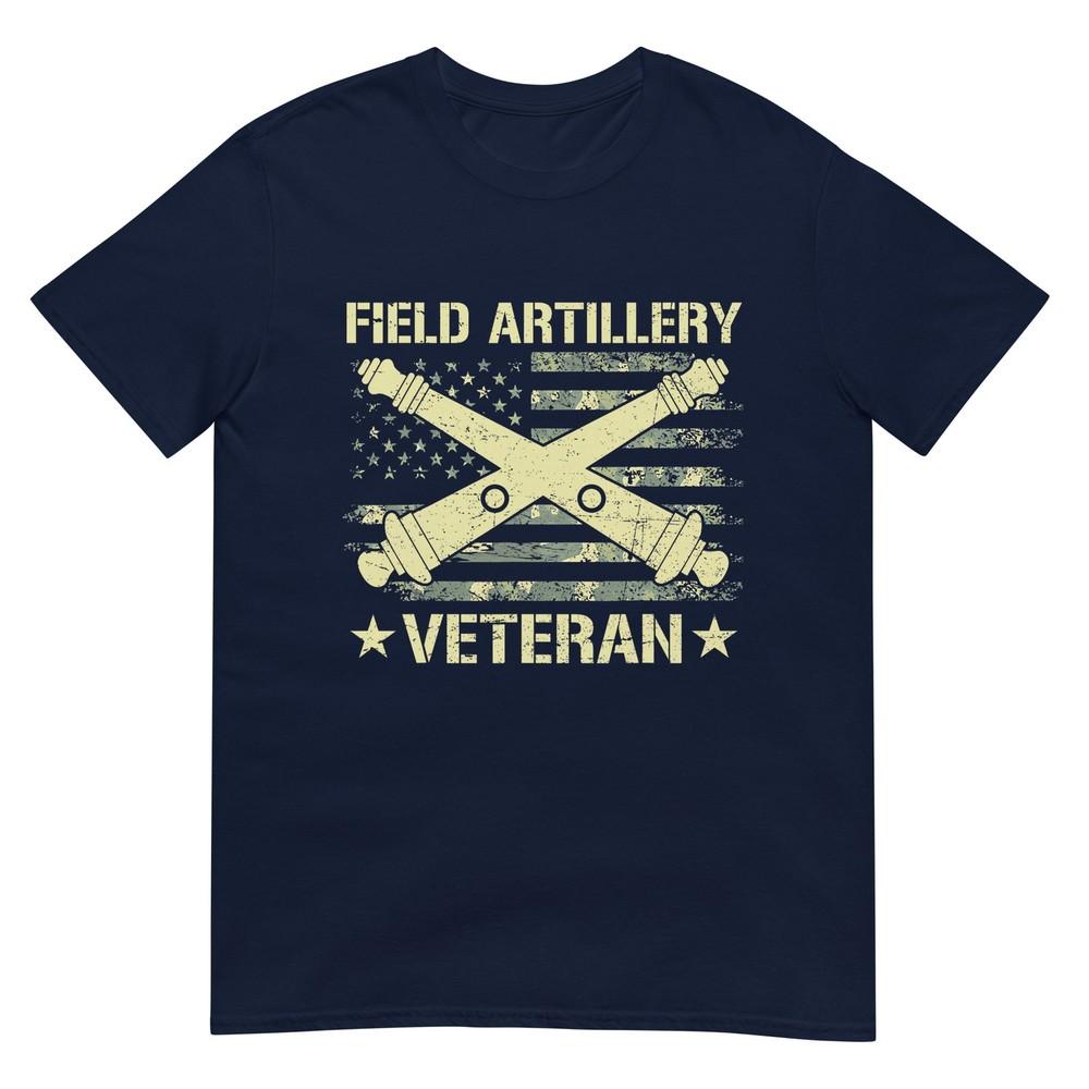 Field Artillery Veteran Flag American Camouflage Us Military Tshirt S