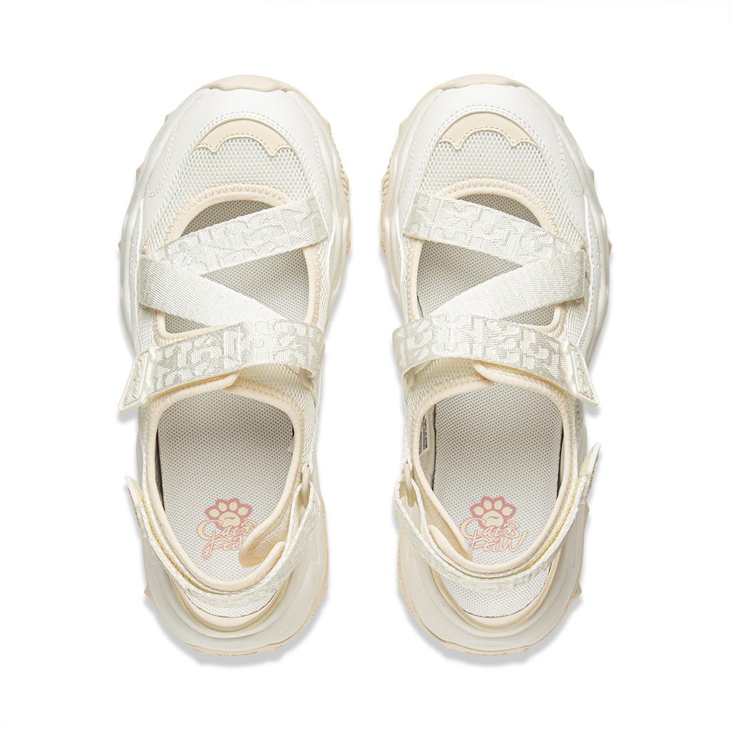 New LiNing Cat Paw SANDAL Slip Resistant Breathable Height Increasing Abrasion Resistant River Trekking Shoes Women's Beige AGUV004-1