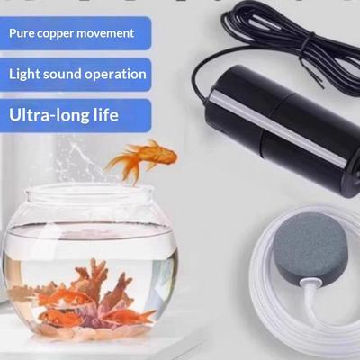 1/2 Stück Mini-Sauerstoffpumpe USB Tragbar Fischbecken Fischzucht Aquarium Zubehör Kleine Sauerstoffpumpe Ultra Leise Angeln