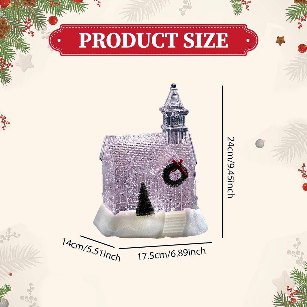 Musical Christmas Snow Globe Festive Music Box Art Xmas Decor Musical Christmas Decoration for Study Room Dorm Bookshelf Desk