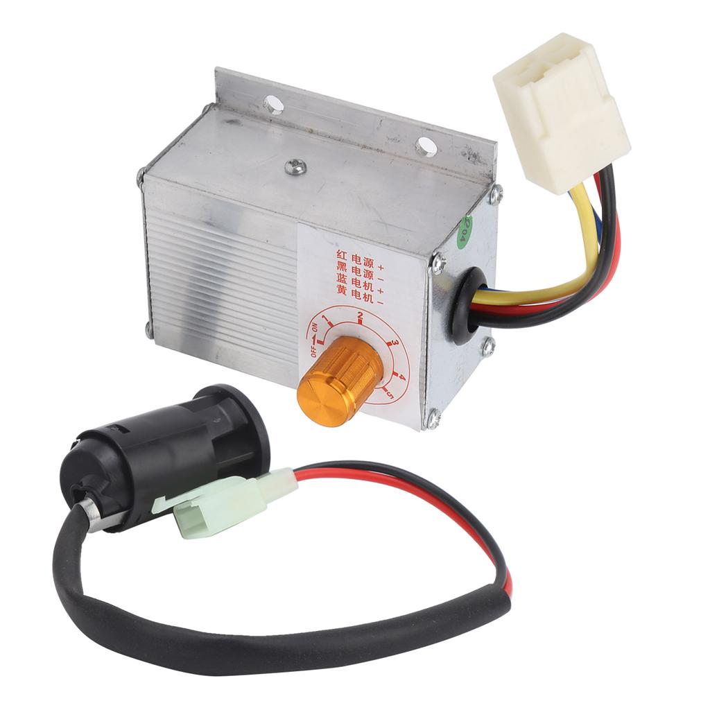 Regolatore di Velocità Controller 12V 250W con Set di Blocco Elettrico per Bicicletta Elettrica EBike