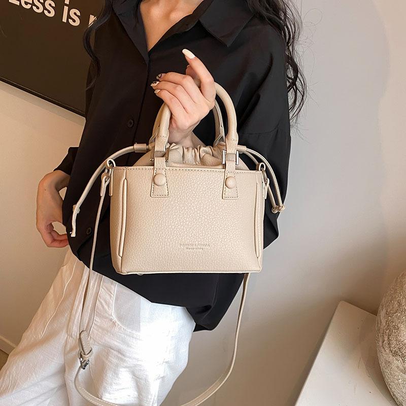 Popular handbag summer new women's bag simple casual shoulder bag fashionable and beautiful bucket bag tide