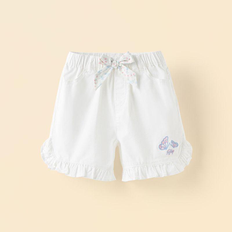 David Bella Girls  Shorts 2026 New Summer Fashion Children s Stylish Denim Pants for Older Kids Casual Pants Children s Clothing Sydney White [Ready Stock] 110
