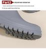 Women's Mid-Calf Waterproof Fashion Rain Boots - Korean & British Style, Non-Slip, Wear-Resistant Rubber Shoes for Daily Wear.