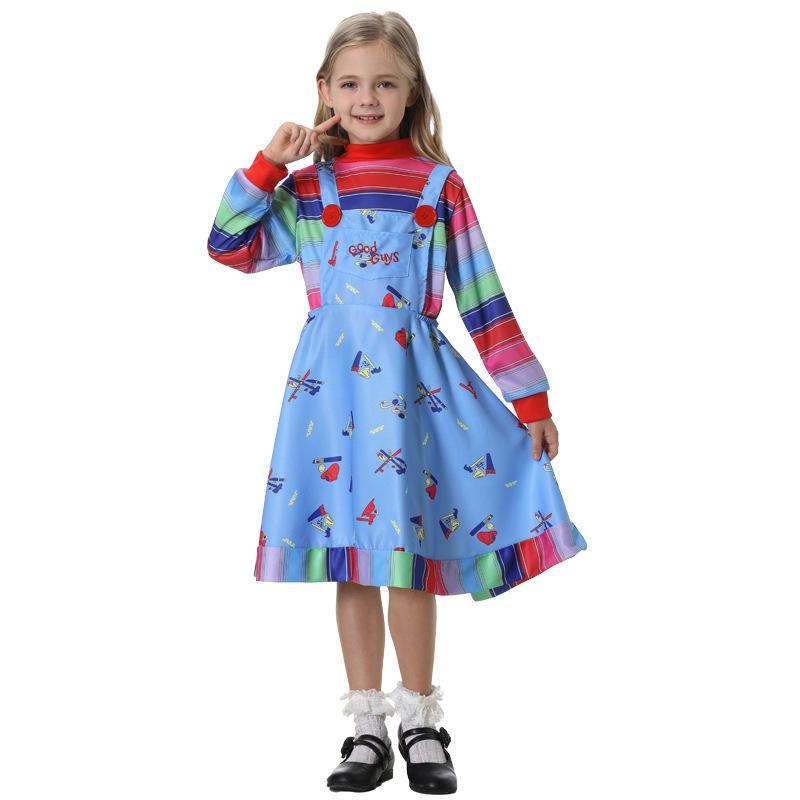 Halloween Children's Costume Ghost Baby Return Series Children's Performance Costume Ghost Baby Chucky Horror Clown Playing Costume