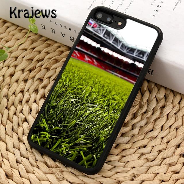 Krajews Football Field Green Phone Case Cover For iPhone 17 Air 16 15 14 plus 11 12 13 pro ma coque Shell Fundas
