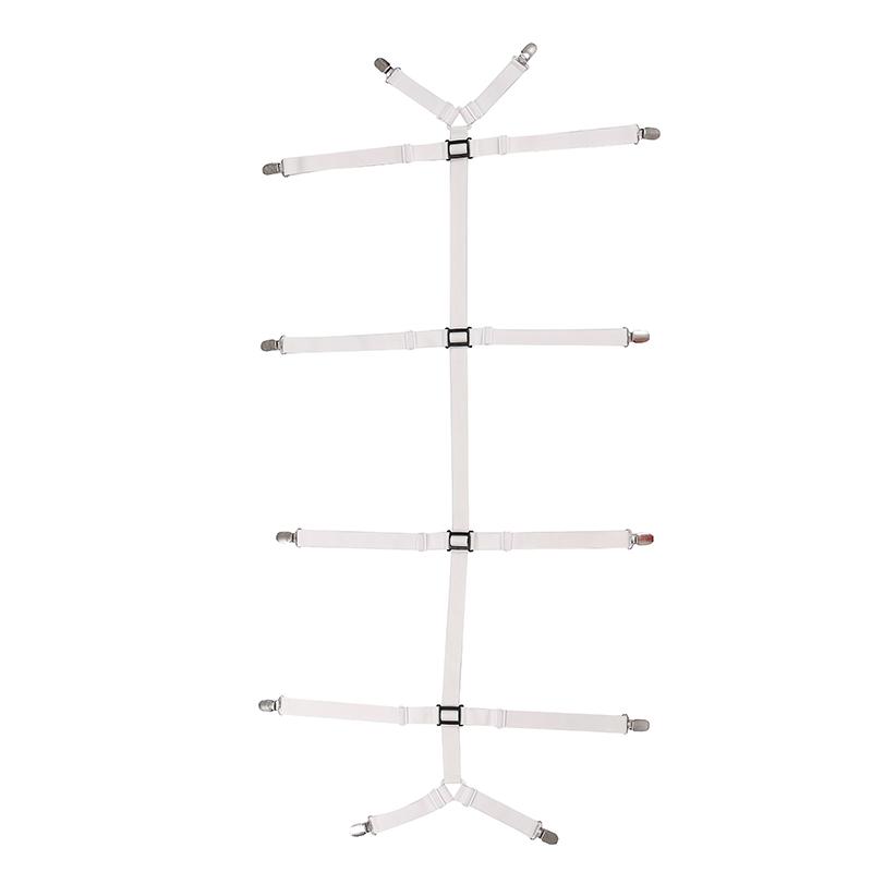 12 Clips Bed Sheet Holder Adjustable Elastic  Fixed Holder Mattress Clip Fasteners Cover Blankets Grippers Fixing Non-Slip Strap