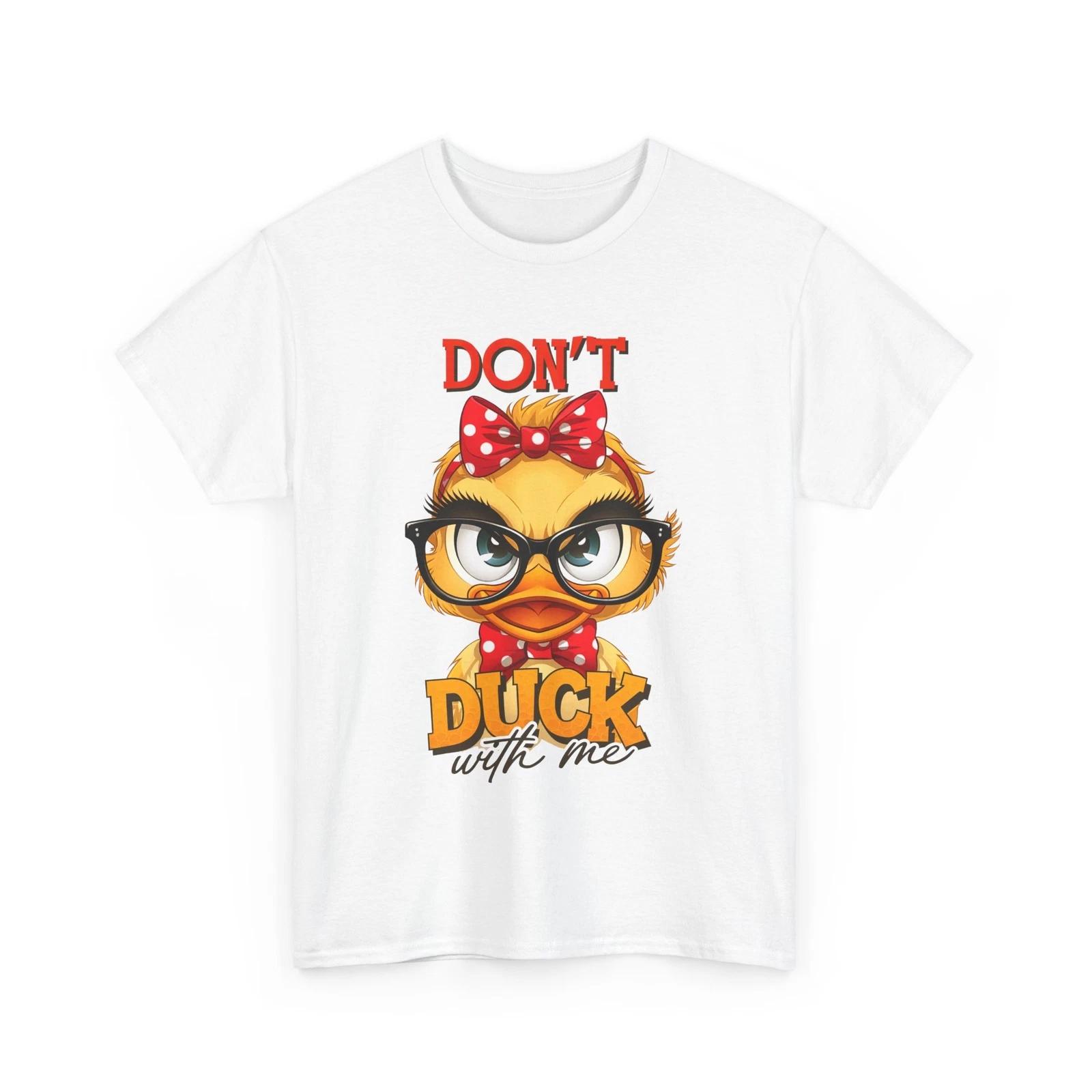 Cool Duck T-Shirt - Funny Chill Ducky Tee | Dont Duck With Me Shirt XL