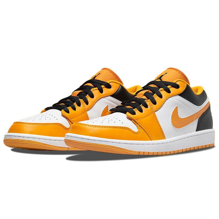 Air Jordan 1 Low Taxi Bianco Sneakers da Uomo Giallo Nero 553558-701