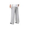 Li-Ning Badfive Letter Straight Leg Drawstring Fleece Mid Waist Loose Knit Sports Pants Men Bottoms Gray Mixed-Gray AKLU521-4