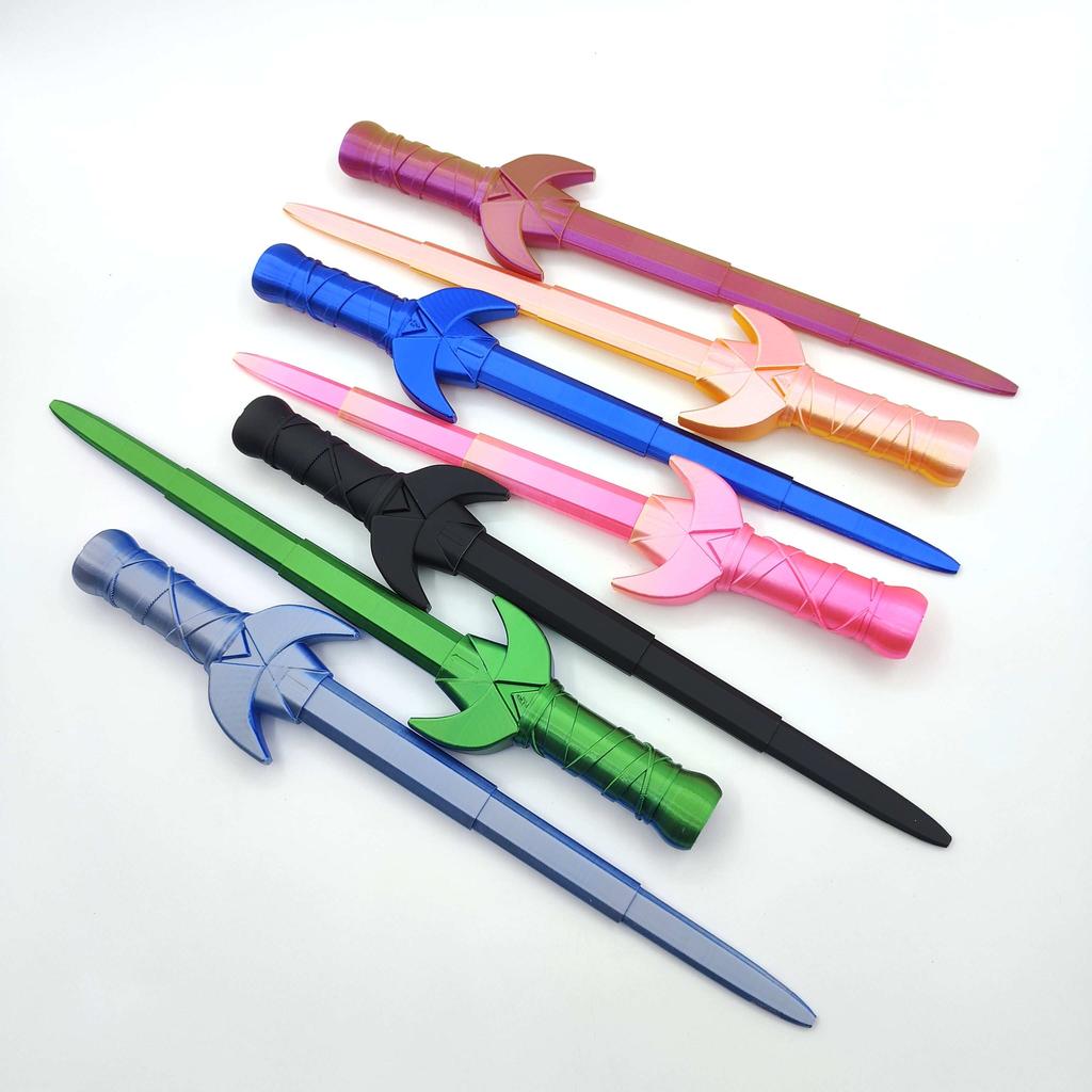 3D Printed Spiral Sword Stress Relief Toy For Children Cool Gift Stress Relief Playtime Fun