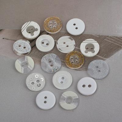 10Pcs Shirt Men'S Small Button Button Shirt Large All White Women'S Round Resin Two Four Eyes Black Delicate Polo Button