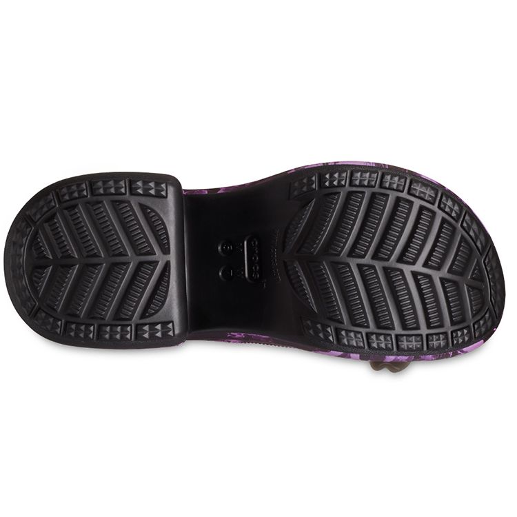 Crocs Mermaid Print Clogs Sandals Women Footwear Black 209686-0C4