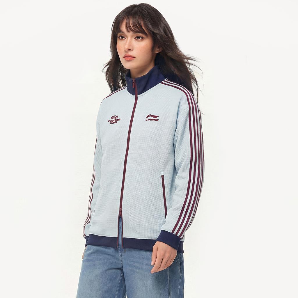 Li Ning Sports Lifestyle Series Brand Logo Stand Collar Couple Jacket Unisex Jacket AWDW511-4