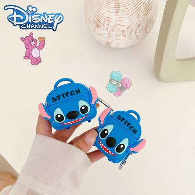 Disney Backpack Stitch Suitable for AirPods Pro Protective Case Apple Bluetooth Earphones 1st/2nd Generation Silicone Soft Case