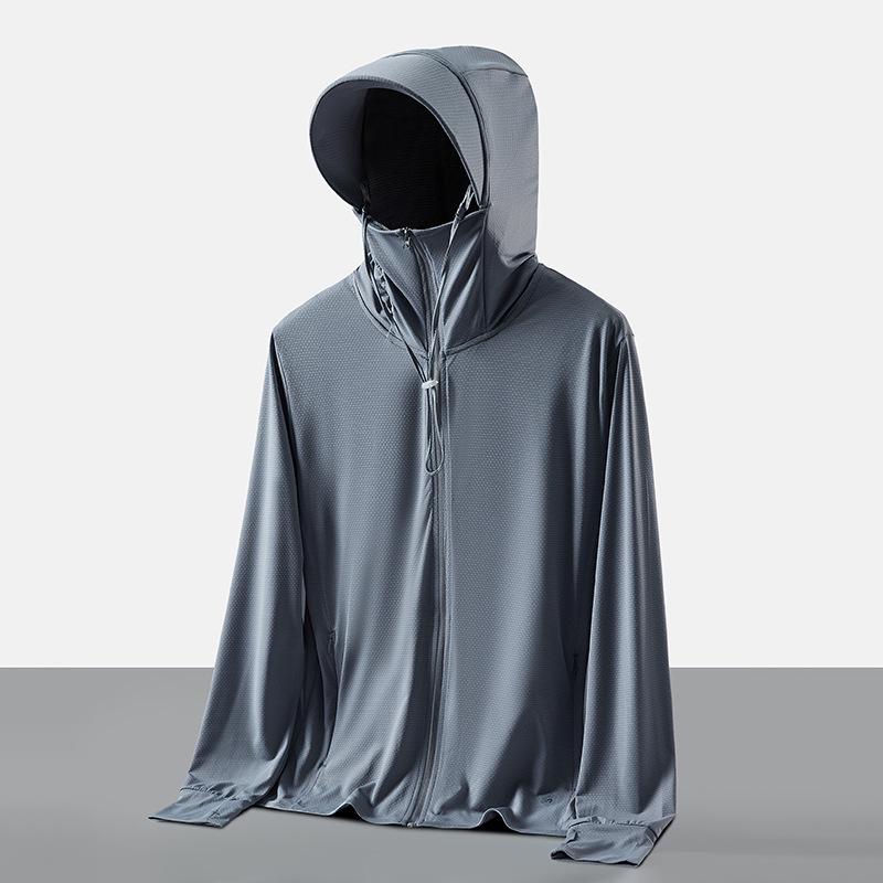 UPF 50+ Unisex Buz İpeği Güneş Korumalı Balıkçı Ceketi - Yaz İçin Hafif, Nefes Alabilen ve UV Korumalı