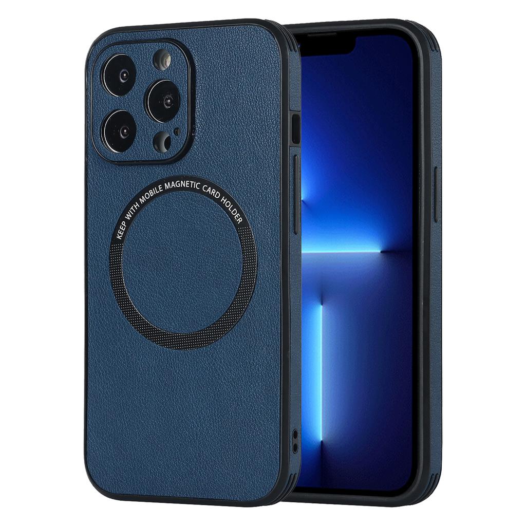 Luxury For Magsafe Wireless Charging Leather Case for iPhone 13 14 12 Mini 11 Pro Max X S XR 7 8 Plus Soft Square Magnetic Cover