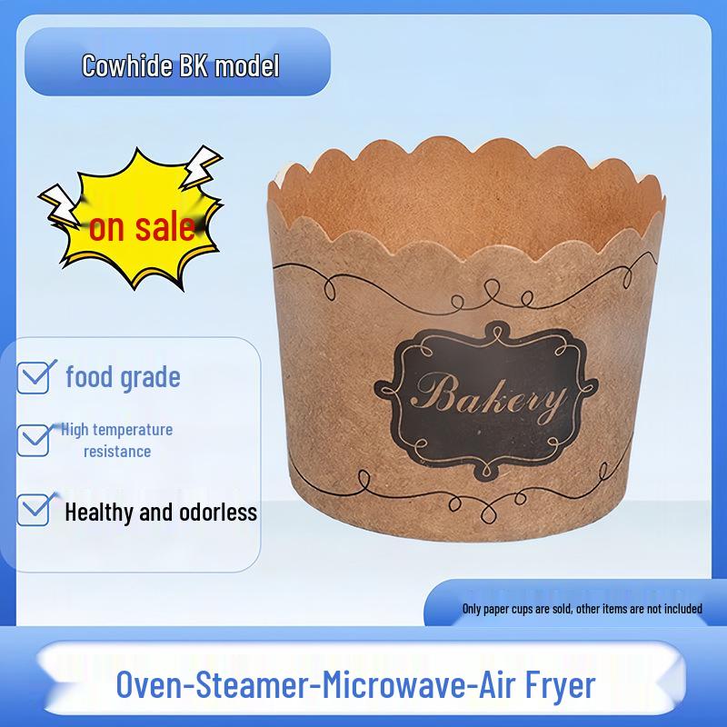 Qianmiao Heat-Resistant Cupcake Liners for Oven, Air Fryer, Steamer - PE-Lined Muffin Cups