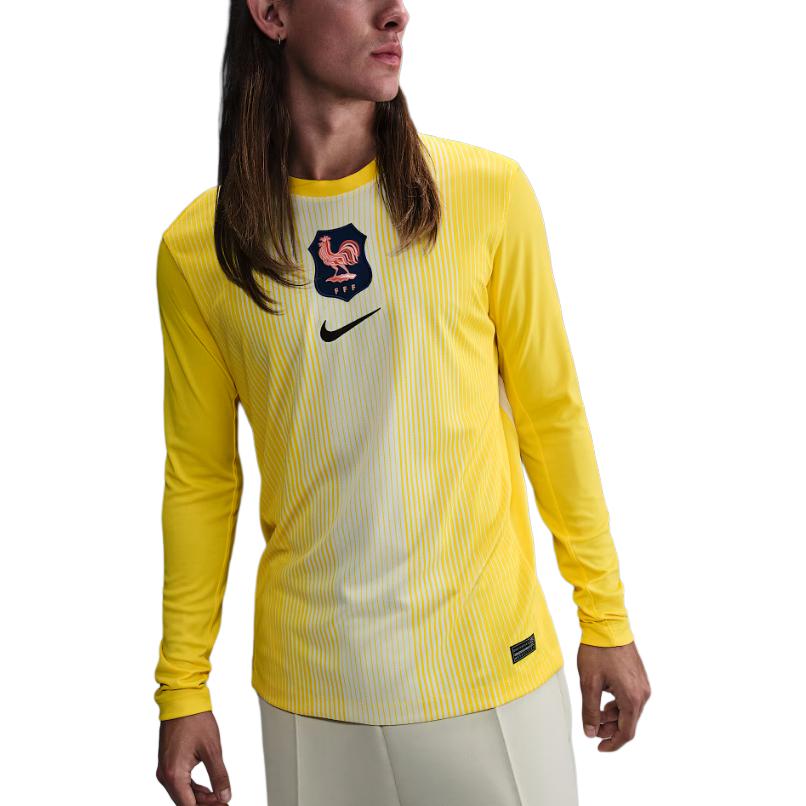 

New Nike FFF T Shirts Men s Lightning Color/Coconut Milk/Black HM9802-718 XL