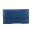 Long Wallet Purse Epi Leather Porte Tresor M63385 Toledo Blue Used