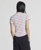 Nyuballanseu Nbneg2W442 / Women Essential Fitted Striped Short Sleeve Tee (Pink)