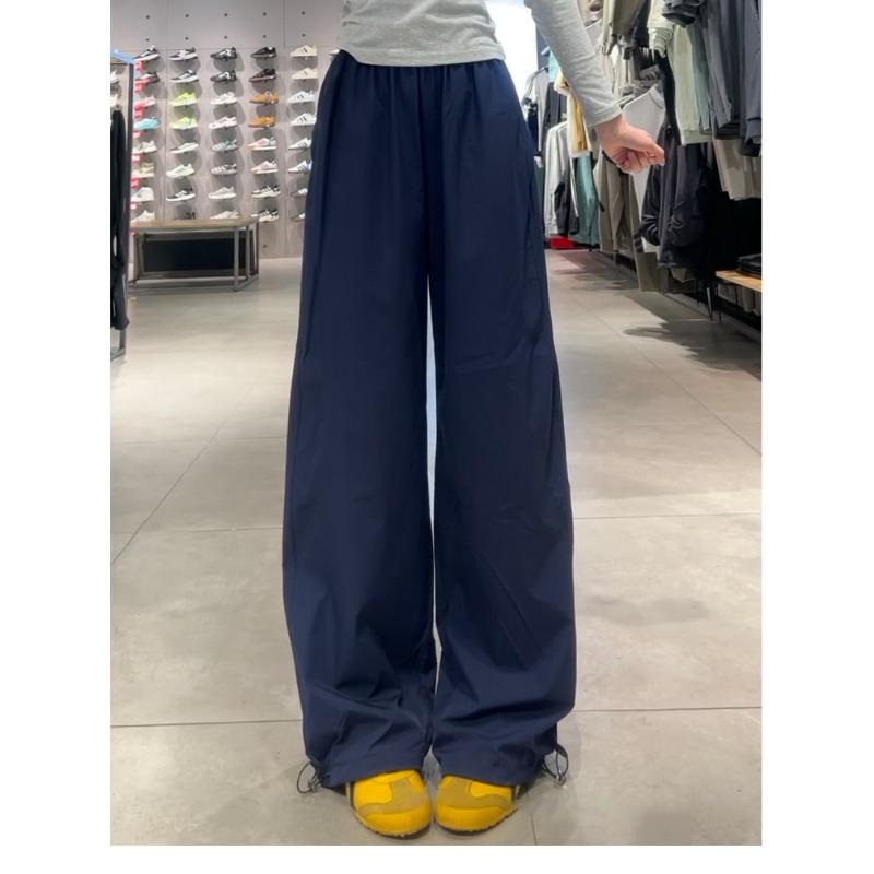 

Рабочие брюки для женщин, летние, новый стиль, маленькие, быстросохнущие, спортивные, с высокой талией, свободные, повседневные, ленивые, широкие брюки XL