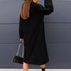 Women's  And Winter Casual Thickening Warm Long-sleeved Mid-length Coat