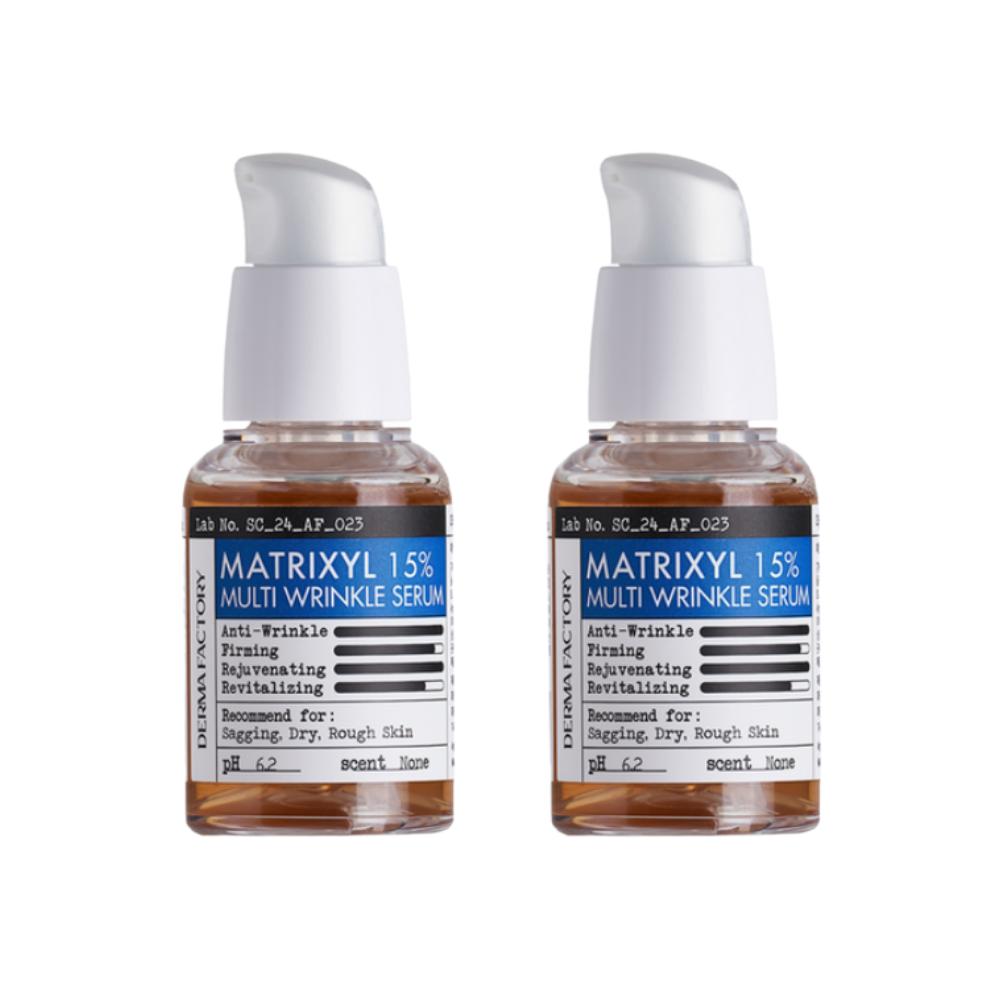DERMA FACTORY Matrixyl 15% Multi-Falten Serum Anti-Aging Peptidpflege 30ml