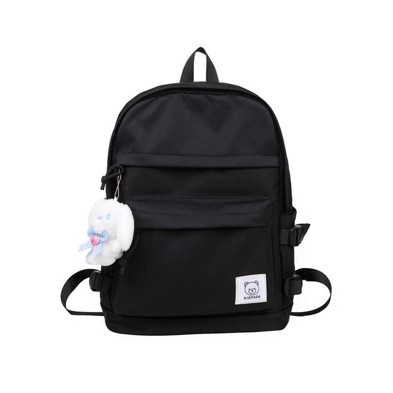 Schoolbag Japanese ins style casual simple girl travel backpack pink cute junior high school student schoolbag high value