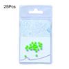 20/25Pcs Outdoor Fishing Fake Bait Easy Installation Luminous Beans Silicone Beads Fishing Lure Easy-to-Carry Fishing Gear