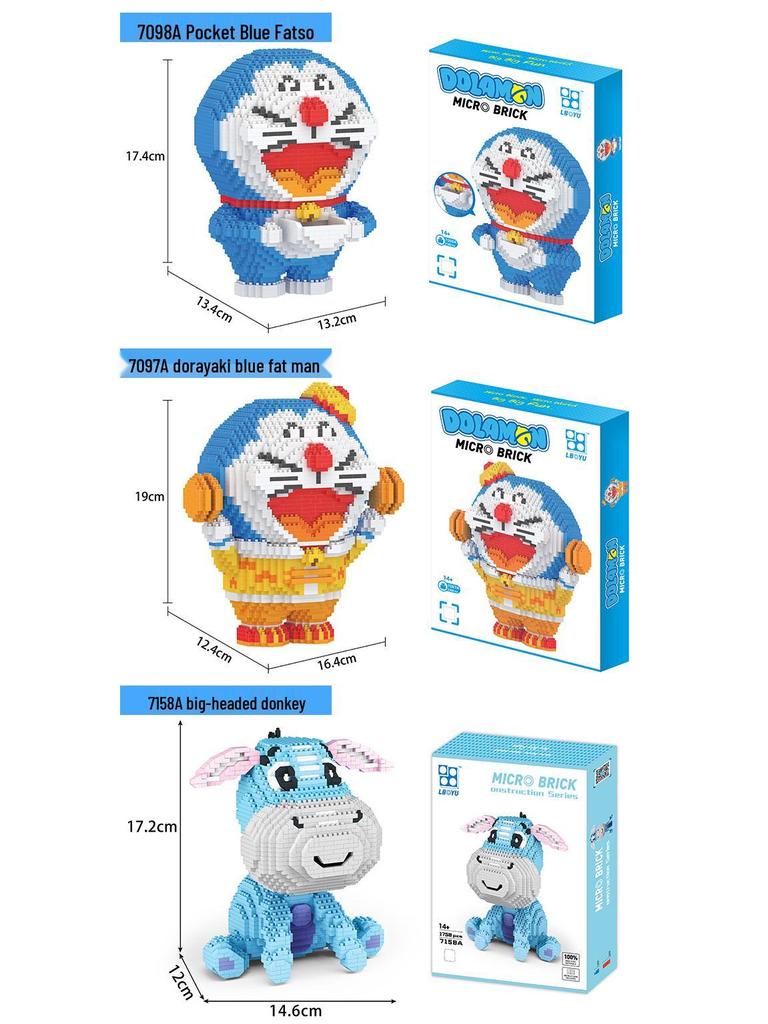 Le Bao Yu Educational Street Vendor Building Blocks for Kids and Adults – Micro Diamond Small Particles, One Piece