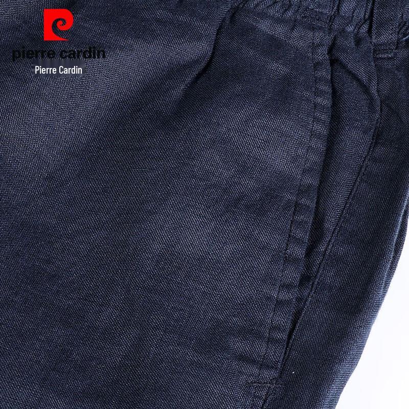 Pierre Cardin Men's Lightweight Linen Chinese Style Straight-Leg Pants
